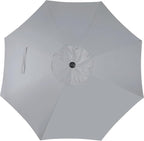 9' Outdoor Patio Umbrella, Outdoor Table Umbrella, Yard Umbrella, Market - Image 3