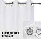 BONZER Outdoor Curtains for Patio Waterproof Thick Privacy | Wide Grommet Light - Image 2
