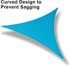 LOVE STORY Custom Size 10' x 12' x 15.6' Sun Shade Sail, Turquoise Blue | HDPE - Image 6