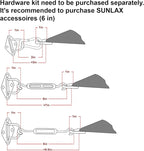 Sun Shade Sail 6'x8'x10' Terra Red Triangle Custom Size | 95% UV Block - Image 3