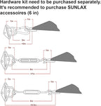 Sun Shade Sail 13' x 13' x 13' Butter Cream Triangle Sunshade | Outdoor sun - Image 3