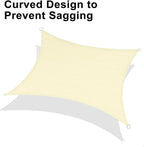 LOVE STORY Custom Size 9' x 18' Sun Shade Sail - Image 6