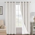 H.VERSAILTEX Linen Curtains 100% Blackout Curtains by HVERSAILTEX