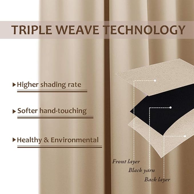 NICETOWN Outdoor Patio Curtain Windproof & Waterproof, Thermal Insulated Light - Image 4
