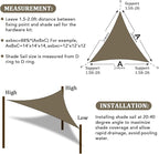 Shade&Beyond Custom Sun Shade Sail 9'x11'x14.2' Triangle Sun Sail Shades Patio - Image 6