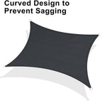 LOVE STORY 8' x 16' Rectangle Sun Shade Sail - Image 6