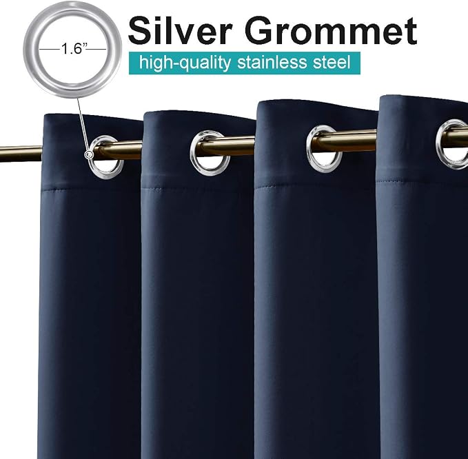 NICETOWN 2 Panels Exterior Blackout Outdoor Curtains - Image 2