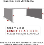 Alion Home Custom HDPE Permeable Canopy Sun Shade Cover Replacement - Image 3
