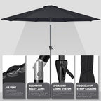 Tempera Patio Market Outdoor Table Umbrella - Image 3
