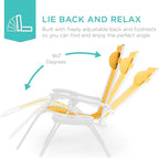 Best Choice Products Set of 2 Adjustable Steel Mesh Zero Gravity Lounge Chair - Image 4