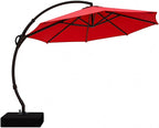 Outdoor Patio Umbrella with Base included, 11 FT Deluxe Curvy Cantilever - Image 2