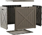 40 Gallon Outdoor Storage Box Waterproof, UV Resistant Resin Deck Box - Image 6