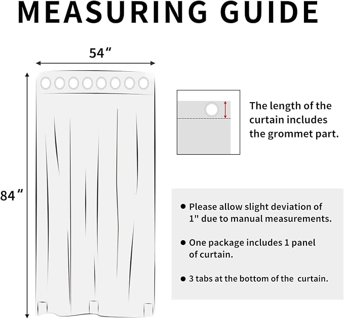 Easy-Going Outdoor Curtains for Patio 1 Panel, 54x84 inch, Weatherproof Privacy - Image 8