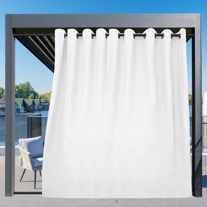 Easy-Going Outdoor Curtains for Patio 1 Panel, 150x108 inch, Weatherproof - Image 3