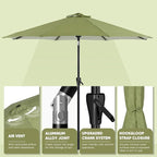 Tempera Patio Market Outdoor Table Umbrella - Image 3