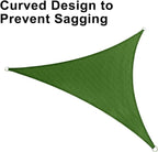 LOVE STORY Custom Size 12' x 15' x 19.2' Sun Shade Sail, Piquant Green | HDPE - Image 6