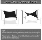 Shade&Beyond Custom Sun Shade Sail 7'x13'RectangleSun Sail Shades Patio UV - Image 6