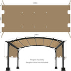85"x 208" Universal Pergola Shade Cover, Garden Shade Replacement - Image 2