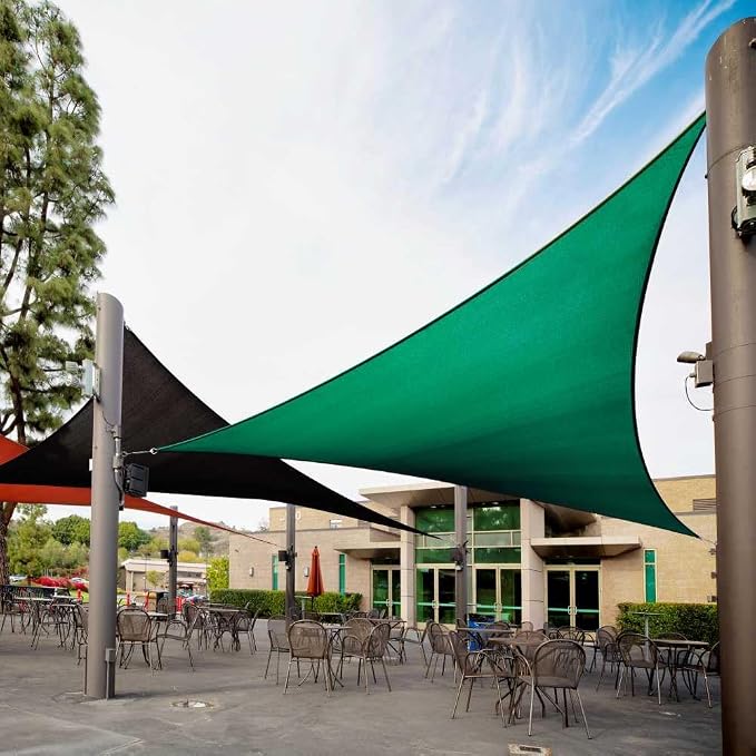 Royal Shade 9' x 9' x 9' Green Triangle Sun Shade Sail Order to Make RTAPT8 by RoyalShade