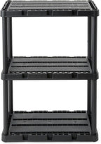 Gracious Living 3 Shelf Knect-A-Shelf Solid Light Duty Storage Unit 3-Shelf - Image 8