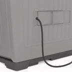 Suncast XL Outdoor Storage Cabinet, 130 Gal, Peppercorn Gray - Image 5