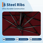 Garvee 10FT Offset Patio Umbrella - Image 6