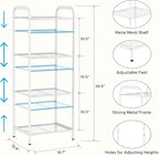 MAX Houser 4 Tier Standing Shelf Units - Image 3