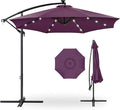 Best Choice Products 10ft Solar LED Offset Cantilever Hanging Market Patio by Unknown