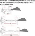 LOVE STORY 16' x 16' x 22' Triangle Sun Shade Sail - Image 3