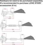 LOVE STORY 10' x 16' Rectangle Sun Shade Sail - Image 3