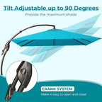 Grand patio 10x10 FT Sunbrella Cantilever Square Umbrella - Image 5