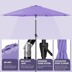 Tempera Patio Market Outdoor Table Umbrella - Image 3