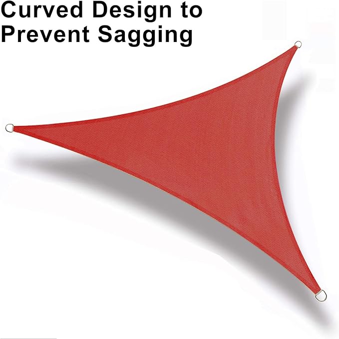 LOVE STORY 16' x 16' x 16' Triangle Sun Shade Sail - Image 6