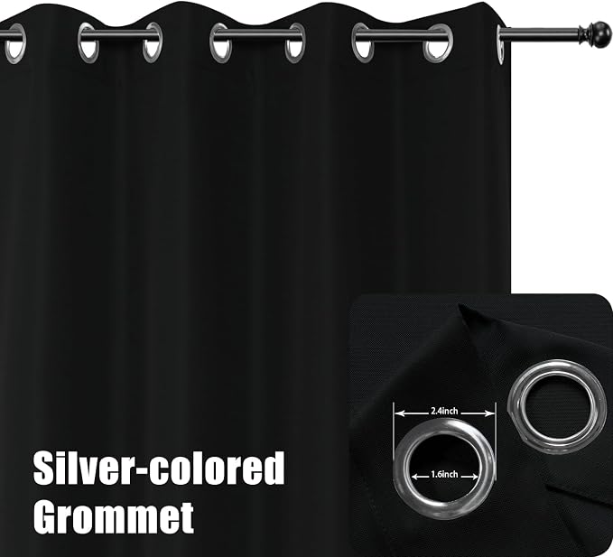 BONZER Extra Wide Waterproof Outdoor Curtains - Image 2