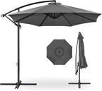 Best Choice Products 10ft Offset Hanging Market Patio Umbrella w/Easy Tilt by Unknown