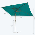 Abba Patio 6.5FT Outdoor Patio Umbrella Outdoor Table Umbrella - Image 5