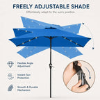 6.5 x 10ft Rectangular Patio Umbrella - Image 5