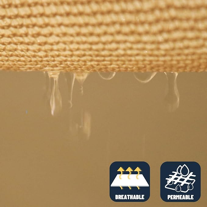 SUNNY GUARD Custom Size 13'x14' Rectangle Sand UV Block Sunshade - Image 5
