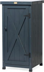 HABAU Outdoor Storage Cabinet for Patio, Garden Potting Bench Table by HABAU