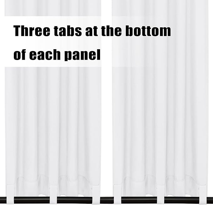 Easy-Going Outdoor Curtains for Patio 2 Panels, 54x84 inch, Weatherproof - Image 4