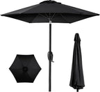Best Choice Products 7.5ft Heavy-Duty Round Outdoor Market Table Patio Umbrella by Unknown