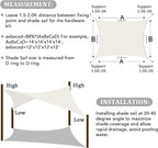 Shade&Beyond 9'x15' Sun Shade Sail Canopy Rectangle, UV Block Breathable Curved - Image 6