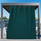 Easy-Going Outdoor Curtains for Patio 1 Panel, 110x84 inch, Teal | Waterproof - Image 3