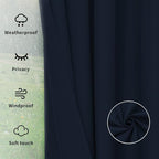 Easy-Going Outdoor Curtains for Patio 1 Panel, 110x96 inch, Weatherproof - Image 6