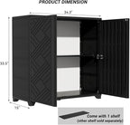 Outdoor Storage Cabinet Waterproof, 60 Gallon Resin Outdoor Storage Shed - Image 3