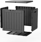 PatioZen 35 Gallon Deck Box Outdoor, Weatherproof Resin Patio Storage Box - Image 7