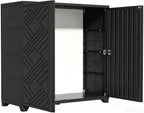KINYING Outdoor Storage Cabinet Waterproof, 60 Gallon Resin Outdoor Storage Shed by KINYING