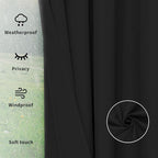 Easy-Going Outdoor Curtains for Patio 6 Panels, 54x96 inch, Weatherproof - Image 6