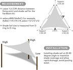 Shade&Beyond Custom Sun Shade Sail 13'x17'x21.4' Triangle Sun Sail Shades Patio - Image 6
