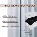 NICETOWN 2 Panels Outdoor Curtains Waterproof - Image 6